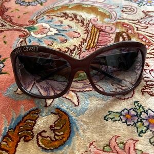 Just Cavalli Y2K Wrap Around Oversized Red Sunglasses JC076S